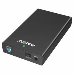 MAIWO USB3.0 to SATA 2.5/3.5 Inch SSD/HDD External Hard Drive Enclosure Transfer Speed Up to 5Gbps, Tool Free, Slide Deisign, Black 