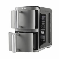 Ninja SL400EU fryer Double 9.5 L 2470 W Hot air fryer Black, Grey 