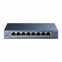 omada 8 port Gigabit Switch, metal, - EU-plug 8 10/100/1000M - Version 4.2 - Warranty: 60M