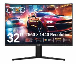piXL GS32QIDPHA computer monitor 81.3 cm [32"] 2560 x 1440 pixels Dual QHD LED Black 