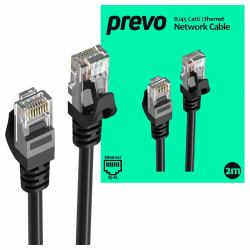 PREVO CAT6-BLK-2M networking cable Black 