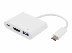 Prokord ADAPTER USB 3.1 TYPE-C TO USB 3.0+HDMI+TYPE-C 