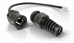 QuWireless QRJ45 networking cable Black 0.16 m 