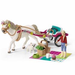 schleich HORSE CLUB Small carriage for the big horse show 