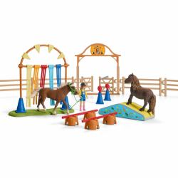 schleich Pony agility training 