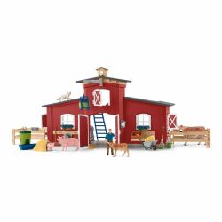 schleich FARM WORLD Large Barn with Animals and Accessories 