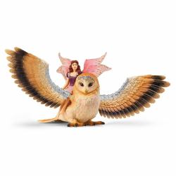 schleich BAYALA Fairy in Flight on Glam-Owl 