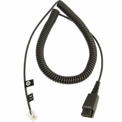 Jabra 8800-01-01 Kopfhörer-/Headset-Zubehör Kabel (CABLE W/ QD TO RJ10 PLUG - REGEL BELEGUNG 0 5 - 2M SPIRAL)