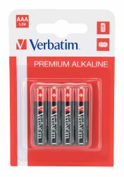 Verbatim AAA-Alkalibatterien (Verbatim [49920] AAA Battery Alkaline 4 Pack)