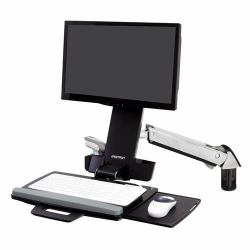 Ergotron Styleview Sit-Stand Combo Arm 61 cm [24"] Wand Aluminium (SV SIT STAND COMBO ARM - POLISHED)