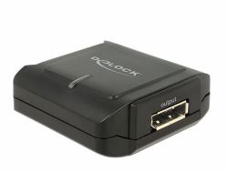 DeLOCK 11464 Kabeladapter Displayport 20 pin, DC 5V Displayport 20 pin Schwarz (Delock Delock Displayport 1.2 Repeater)