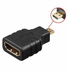 Microconnect HDM19F19MM Kabeladapter Micro HDMI HDMI Schwarz (HDMI 19 - HDMI 19 D F-M Micro - HDMI Female - HDMI male micro - Gold plated contacts - Warranty: 300M)