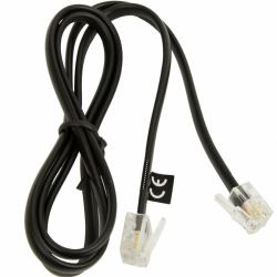 Jabra 8800-00-101 Telefonkabel Schwarz (DEALER BOARD CABLE - 8800-00-101, RJ-9 4P4C, RJ-6 - 6P4C, Black, 1 pc[s] - Warranty: 12M)