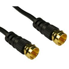 Cables Direct 2FK-15 Koaxialkabel 15 m F-Typ Schwarz (CDL 15m F Connector - Black)
