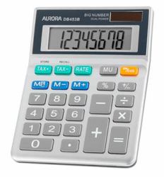 Aurora DB453B Taschenrechner Tasche Einfacher Taschenrechner Grau (Aurora DB453 Desk Calculator)