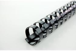 GBC CombBind Plastikbinderücken A5, schwarz, 8mm [100] (GBC 4400008 A5 8mm Black Comb Binders)