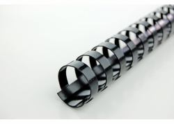 GBC CombBind Plastikbinderücken, schwarz, 10mm [100] (GBC 4028175 9.5mm Black Comb Binders)