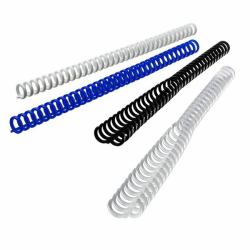 GBC ClickBind Binderücken, transparent, 8mm [50] (GBC 387302E 8mm Frosted Clickbind Rings)