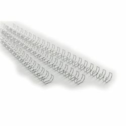 GBC MultiBind Drahtbinderücken, silber, 10mm [100] (GBC IB160837 10mm Silver Wire binders)