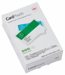 GBC Kleinformat-Laminiertaschen 54x86mm 2x125 Mic glänzend [100] (GBC 3740300 Laminating Pouches - Pack of 100)
