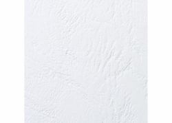 GBC LeatherGrain Umschlagmaterial A5, 250 g/m², weiß [100] (GBC 4400015 White Leathergrain Binding Covers)