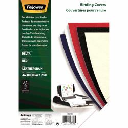 Fellowes 5370301 Umschlag Karton Rot 100 Stück[e] (Fellowes 5370301 A4 Leatherboard Covers)