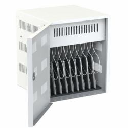 Loxit 7708 Wagen / Schrank für das Management mobiler Geräte Schrank zur Verwaltung tragbarer Geräte Weiß (LOX7708 - iBank 8 ChargeConnect - Charge Sync Manage 8 iPads or Tablet PCs)