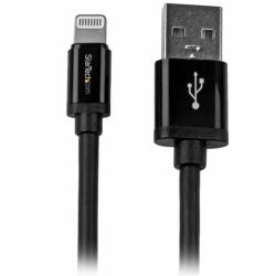 StarTech.com 2m Apple 8 Pin Lightning Connector auf USB Kabel - Schwarz - USB Kabel für iPhone / iPod / iPad (2M USB TO LIGHTNING CABLE - USB IPHONE/IPAD CHARGING CORD)