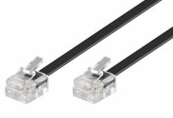 Microconnect MPK186 Telefonkabel 6 m Schwarz (ModularCable RJ11 6P/4C 6m - Black - 1-4, 2-3, 3-2, 4-1 - Warranty: 300M)