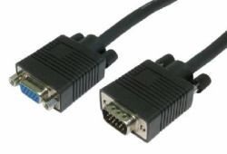 Cables Direct SVGA Extension, 1m VGA-Kabel VGA [D-Sub] Schwarz (CDL 1m SVGA Extension Cable -Black)