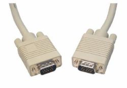 Cables Direct CDEX-220 VGA-Kabel 0,5 m VGA [D-Sub] Beige (CDL 0.5m SVGA Male to Male Beige)