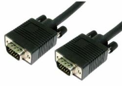 Cables Direct 3m SVGA VGA-Kabel VGA [D-Sub] Schwarz (CDL 3m SVGA Male to Male - Black)