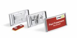 Durable Classic Name Badge with Magnet 34 x 74 mm (Durable Classic Magnet Badge 34x74mm [10])