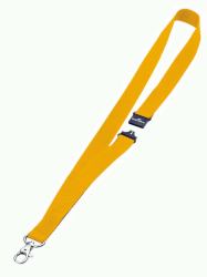 Durable 813704 identity badge/badge holder Textile (Durable Lanyard Yellow 20mm [10])