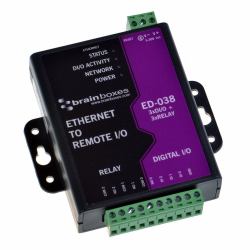 Brainboxes ED-038 Ethernet to 3 Relay + 3 Digital In (Brainboxes Ethernet to 3 Relay ED-038)