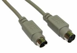 Cables Direct EX-105 PS/2-Kabel 5 m 6-p Mini-DIN Grau (CDL 5m PS/2 Extension Cable)