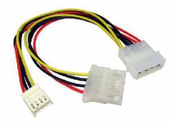 Cables Direct RB-512 Internes Stromkabel (CDL Molex Extension Floppy Power)