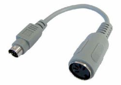 Cables Direct AD-300 keyboard/mouse cable Beige 0.15 m (CDL 15CM PS/2 M - 5 PIN F ADAPTOR)