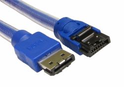 Cables Direct RB-471 SATA-Kabel 1,5 m eSATA Blau (CDL 1.5m SATA to eSATA v3 Data Cab)