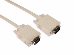 Cables Direct CDEX-268 VGA-Kabel 25 m VGA [D-Sub] Weiß (CDL 25m SVGA Male to Male Beige)