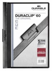 Durable Duraclip 60 report cover PVC Black, Transparent (Durable DURACLIP 60 A4 Folder Black [25])