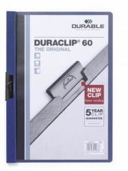 Durable Duraclip 60 report cover PVC Blue, Transparent (Durable DURACLIP 60 A4 Folder Dark Blue [25])