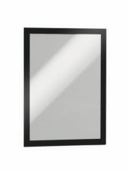 Durable 4872-01 magnetic frame A4 Black (Durable DURAFRAME Self Adhesive Magnetic Signage Frame PK2 A4 Black)