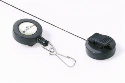 Durable 8221-58 Badge reel Black 10 pc[s] (Durable Snap Hook Badge Reel Charcoal [10])
