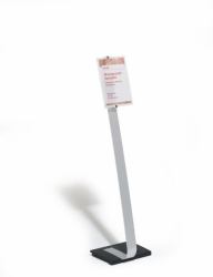 Durable 481823 Zeichenhalter und Informationsstand A4 Acryl Silber (Durable CRYSTAL SIGN Floor Stand A4)
