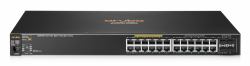 HPE Aruba Networking Aruba 2530 24G PoE+ Managed L2 Gigabit Ethernet [10/100/1000] Power over Ethernet [PoE] 1U Schwarz (HPE ARUBA SWITCH 2530-24G-POE+,24x 10/100/1000 4x SFP)