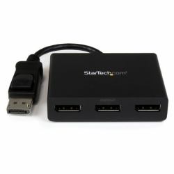 StarTech.com 3-Port Multi-Monitor DisplayPort Adapter, DP auf 3x DisplayPort 1.2 Splitter, Dual 4K 30Hz und 1080p 60Hz Computer MST Hub, nur Windows (DP TO DP MULTI MONITOR ADAPTER - 3P DISPLAYPORT...