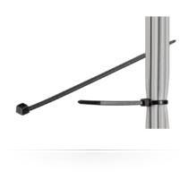 Microconnect CABLETIE5 Kabelbinder Leiter-Kabelbinder Schwarz 100 Stück[e] (Cable tie 100pcs Black, 280mm - X 4,8mm 280mm X 4,8mm, UV - resistant Weather resistant Nylon, breaking strenght : 22.6 ...