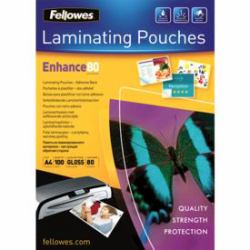 Fellowes 53022 Laminierhülle 100 Stück[e] (Fellowes 53022 A4 80Mic Adhesive Backed Pouch 100pk)