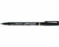 Staedtler 313-2 permanent marker Bullet tip Black 10 pc[s] (Marker Lumocolor Perm 0,4mm sort)